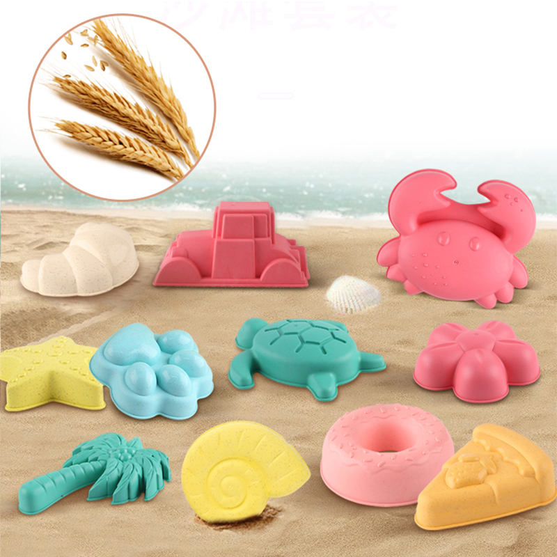 Kinetic Sand Mold - مجموعة ألعاب الشاطئ المكونة من 12