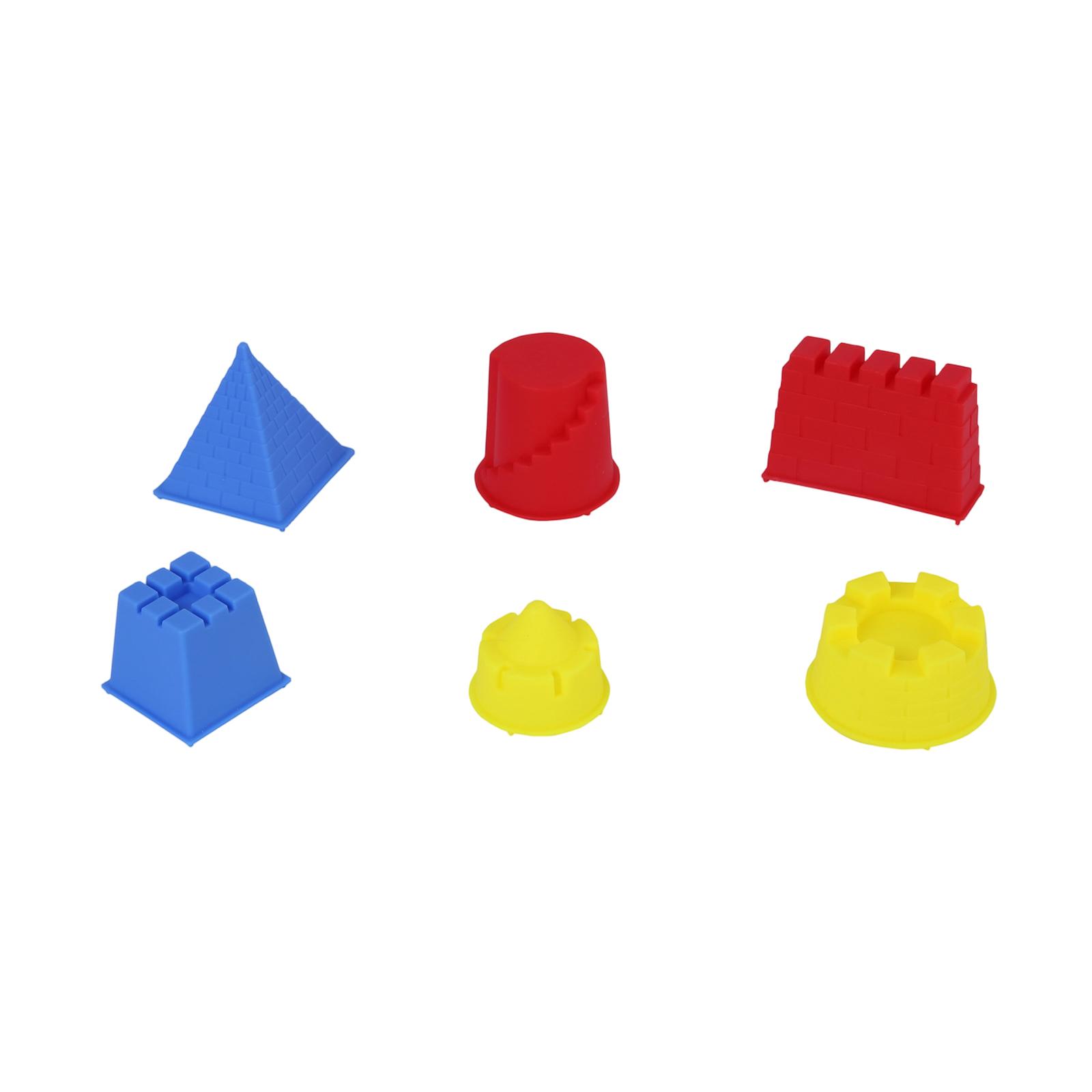 Kinetic Sand Mold - مجموعة رمل الشاطئ المحمولة 3 قطع،