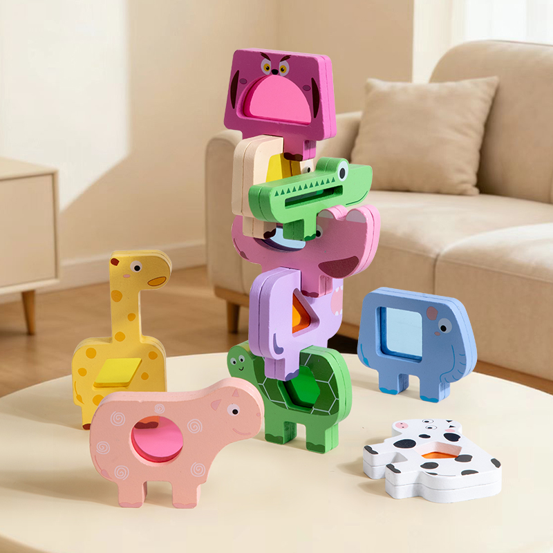 لعبة تكديس مكعبات خشبية على شك - مراجعة Wooden Blocks Stacking وسعره