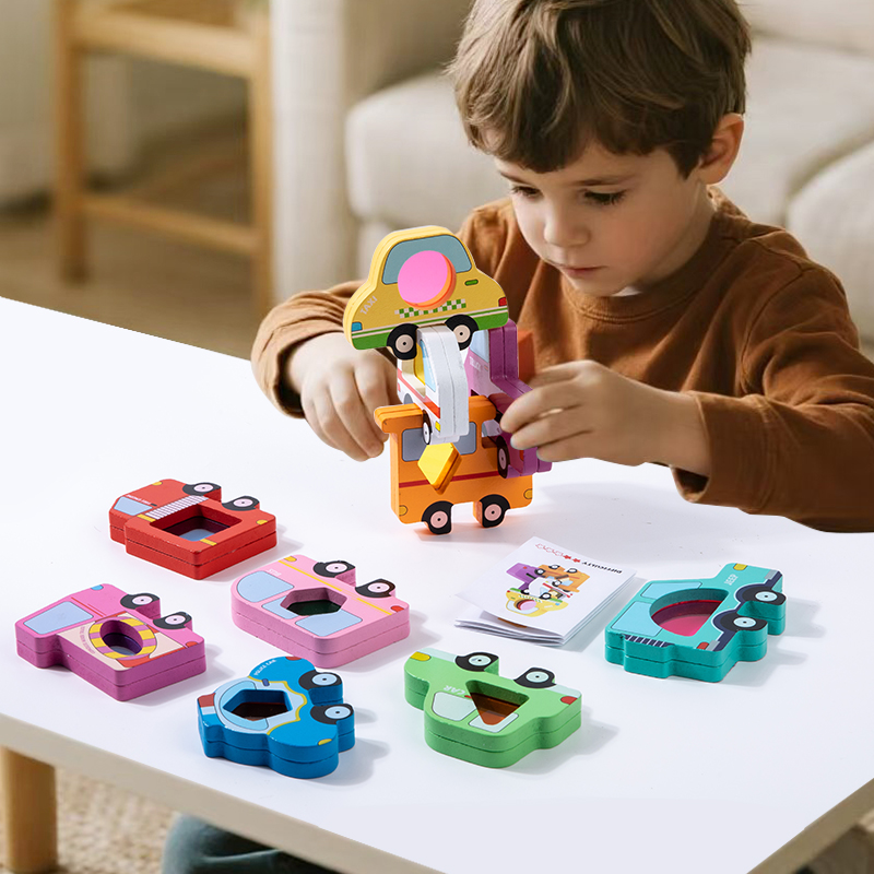 لعبة تكديس مكعبات خشبية على شك - مراجعة Wooden Blocks Stacking وسعره