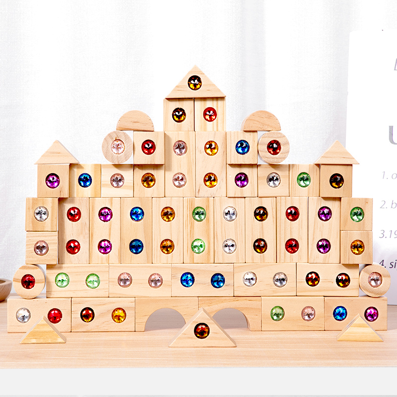 لتقوم بها بنفسك كتل لعبة أكريل - مراجعة Wooden Blocks Stacking وسعره