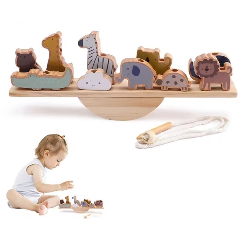 ABUM-مكعبات توازن تعليمية-لعبة - مراجعة Wooden Blocks Stacking وسعره