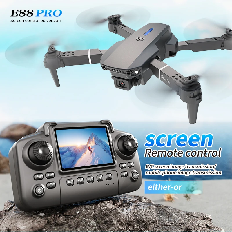 طائرة بدون طيار احترافية E88 P - مراجعة Kids Toys Drone وسعره