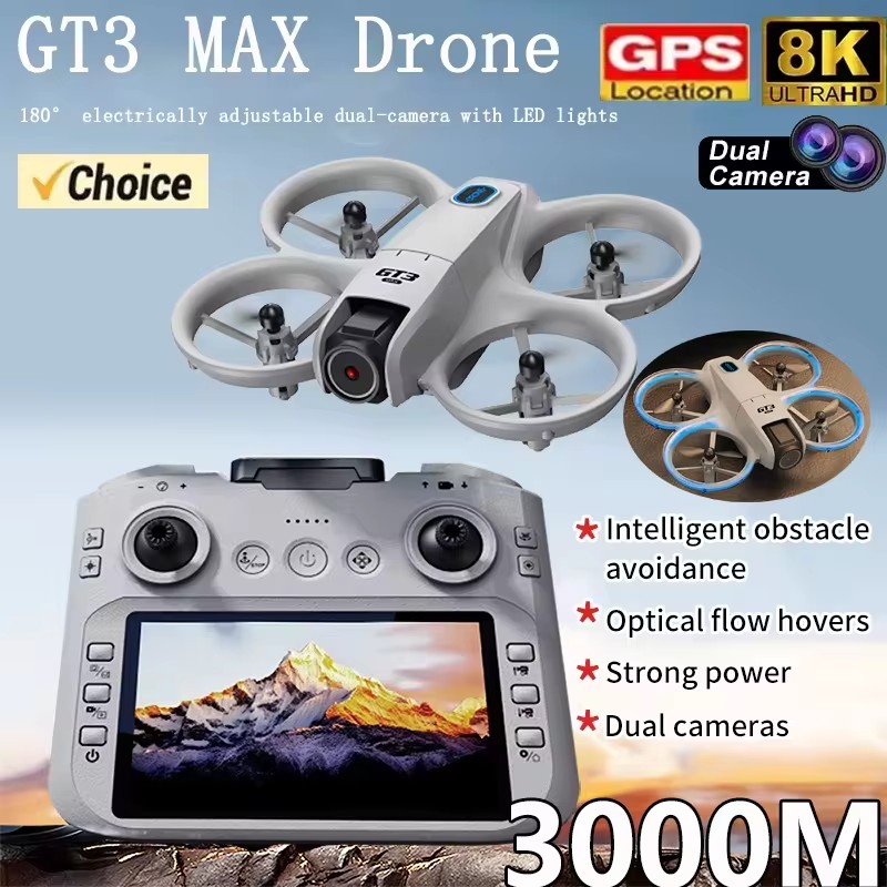 طائرة بدون طيار GT3Max HD 8K ل - مراجعة Kids Toys Drone وسعره