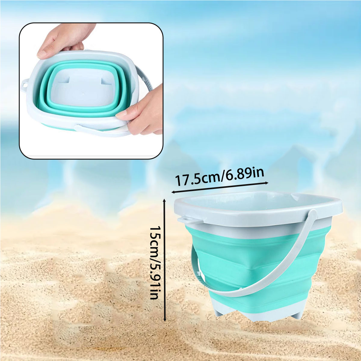 1/2 قطعة مجرفة الشاطئ للأطفال  - مراجعة Kinetic Sand Mold وسعره