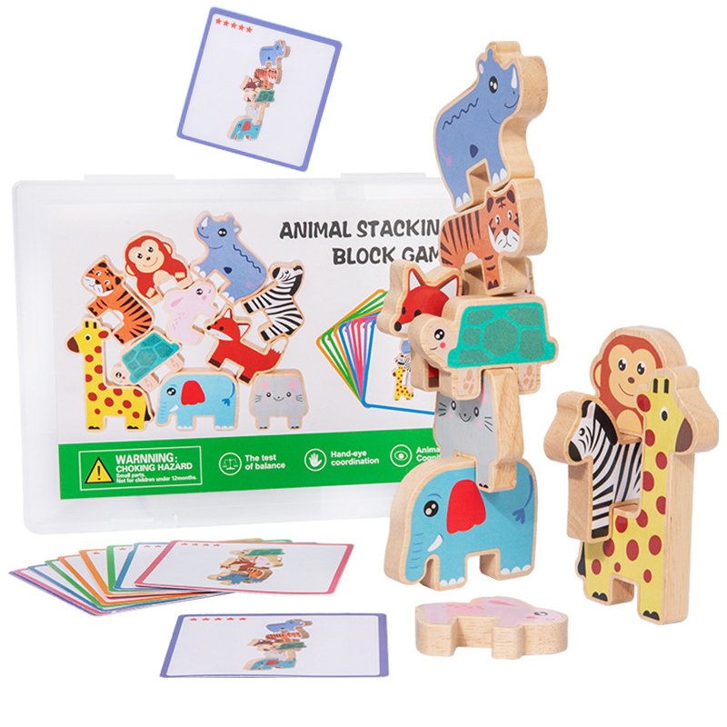 مكعبات خشبية للتكديس على شكل ح - مراجعة Wooden Blocks Stacking وسعره