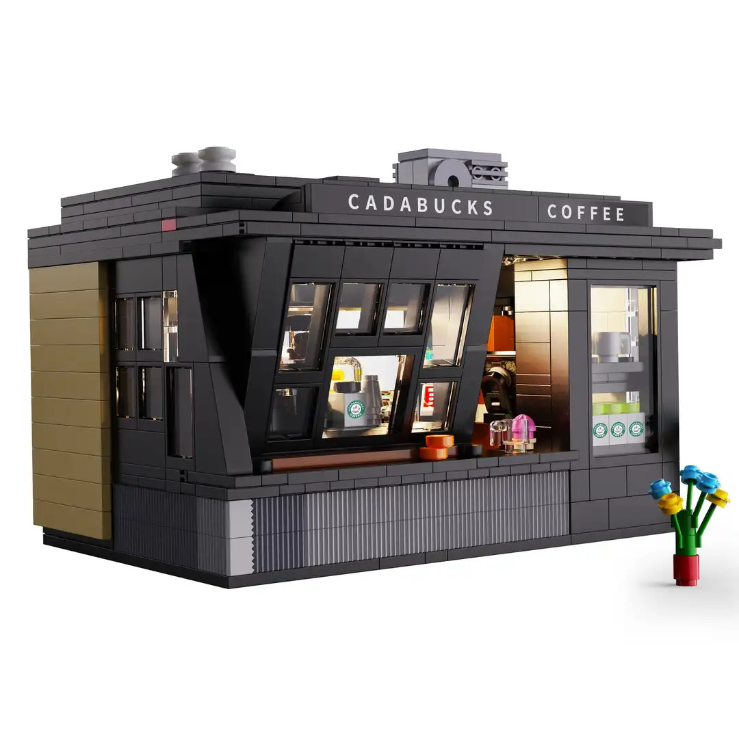 مجموعة بناء نموذج محل قهوة من  - مراجعة Kids Toys In Store وسعره