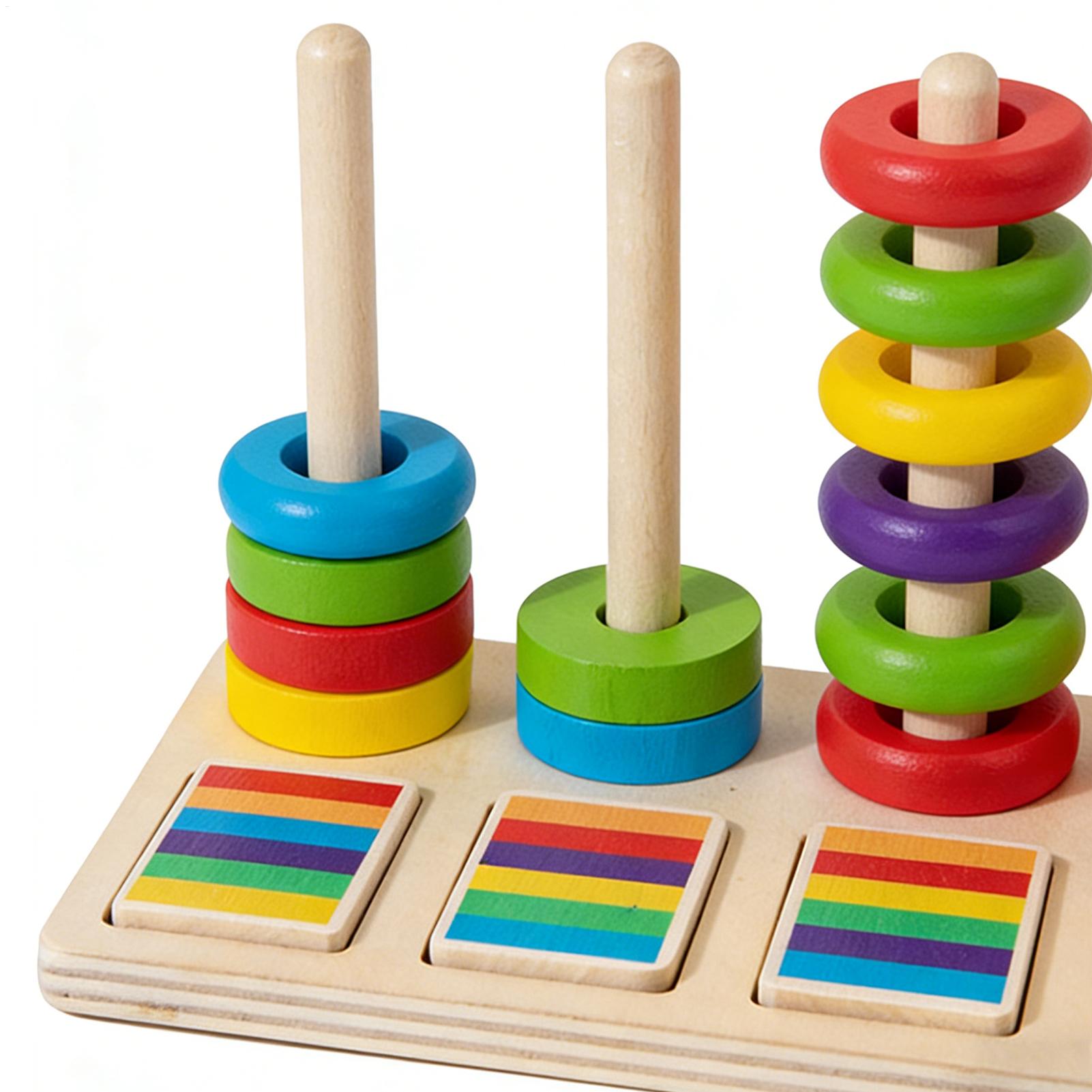 ألعاب خشبية للتكديس تعليمية، م - مراجعة Wooden Blocks Stacking وسعره