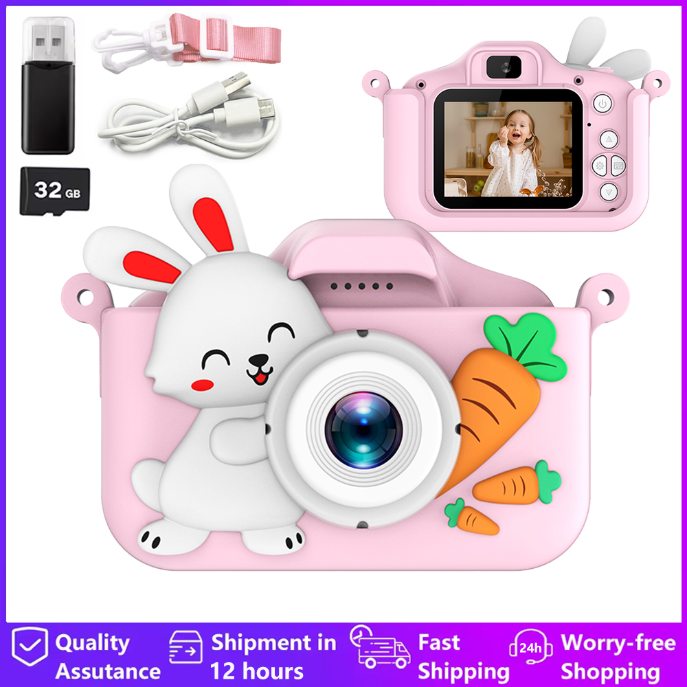أطفال كاميرا رقمية كاميرا مزدو - مراجعة Kids Toys Top View وسعره