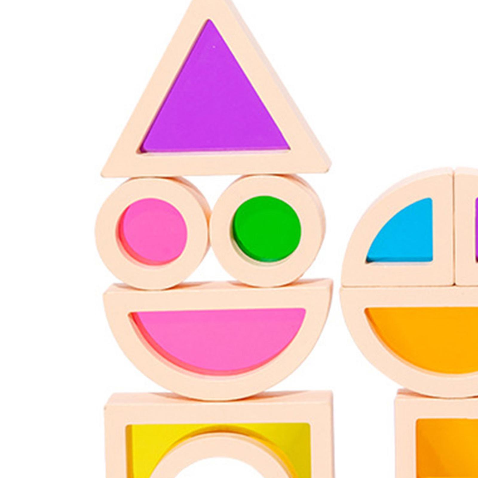 25 قطعة من مكعبات البناء التعل - مراجعة Wooden Blocks Stacking وسعره