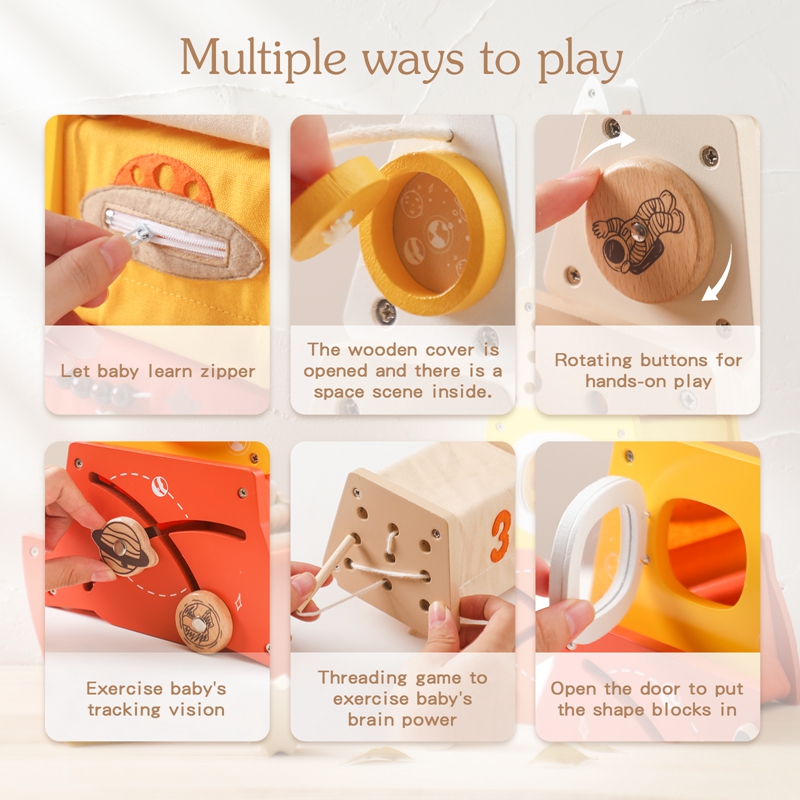 ألعاب مونتيسوري الخشبية للأطفا - مراجعة Wooden Blocks Stacking وسعره